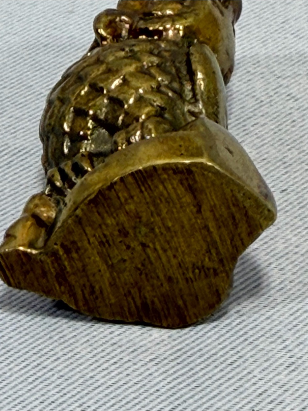 Vintage Brass Owl Mini Figurine Trinkets 2” X 1” - Picture 6 of 11